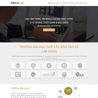 Thiết kế web bán khoá học online