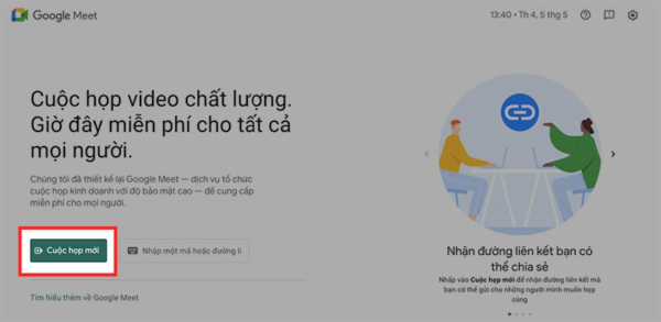 Hướng dẫn sử dụng Google Meet