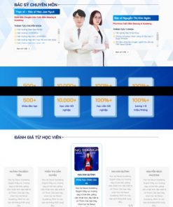 Theme wordpress trung tâm đào tạo nghề spa