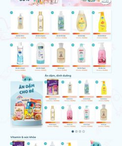 Theme wordpress shop bán shop quần áo bỉm sữa em bé