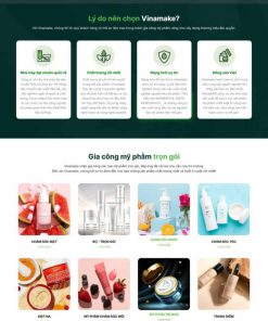 Theme wordpress gia công mỹ phẩm 1