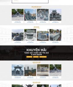 Theme wordpress lăng mộ đá mỹ nghệ
