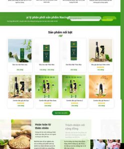 Theme wordpress bán dầu gội đầu