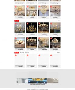 Theme wordpress bán đèn chùm đẹp