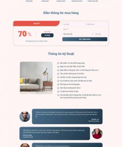 Theme wordpress lading pape bán đồng hồ treo tường