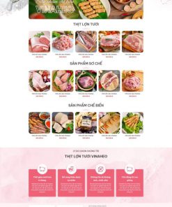 Theme wordpress bán thịt heo xúc xích