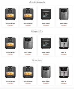 Theme wordpress bán đồ gia dụng nồi chiên không dầu