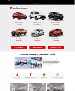 Theme wordpress bán xe mitsubishi 1