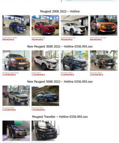 Theme wordpress bán xe peugeot