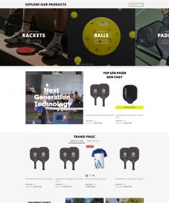 Theme WordPress bán vợt pickleball 3 giống Joola