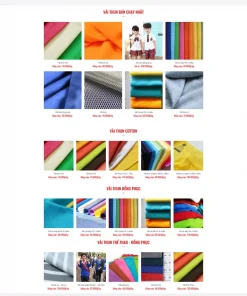 Theme wordpress shop bán vải