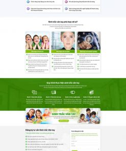 Theme wordpress sinh trắc vân tay