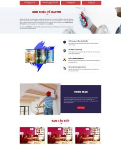 Theme wordpress bán sơn nước 01