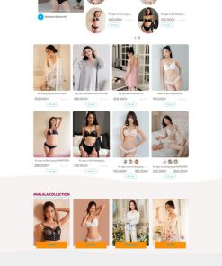 Theme wordpress bán đồ thời trang váy ngủ đồ lót