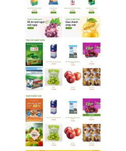 Theme wordpress thực phẩm trái cây sạch