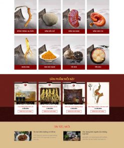Theme wordpress bán nấm đông trùng hạ thảo