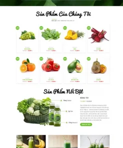 Theme wordpress thực phẩm hữu cơ