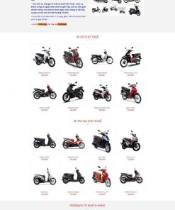 Theme wordpress cho thuê xe máy chuẩn seo