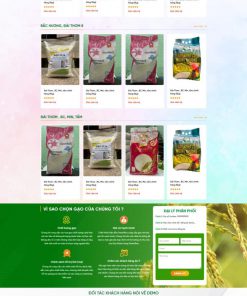 Theme wordpress tiệm bán gạo , nông sản