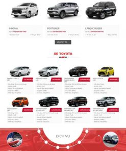 Theme wordpress bán xe toyota 3