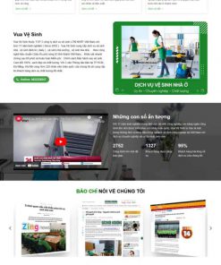 Theme wordpress vệ sinh công nghiệp